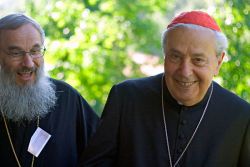 il metropolita Serafim di Germania e il Cardinale Achille Silvestrini