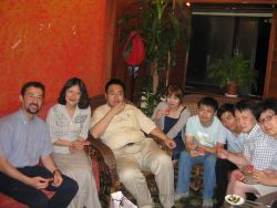 Pastor Guo Feng and Protestant friends