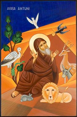 le icone di Bose, S. Antonio - icona in stile copto