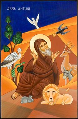 The icons of Bose - Coptic style - egg tempera on wood, 49x32 cm