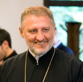 il metropolita di Bursa, Elpidophoros Lambriniadis, del Patriarcato di Costantinopoli