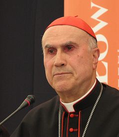 il Cardinale Tarcisio Bertone, segretario di stato di Sua Santità 