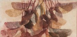 Davide Benati, Terre d'ombre, 1986, acquarello su carta intelata, 50 x 70 cm