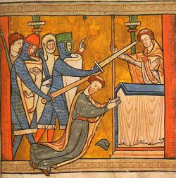 Illustrazione da un salterio inglese, c. 1220 -  British Library