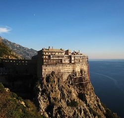 The Monastery of Simonos Petras on Mount Athos