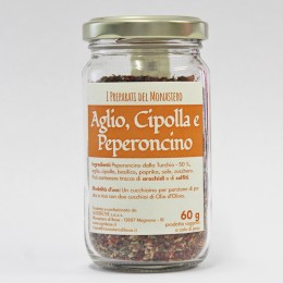 Preparato aglio, cipolla e peperoncino